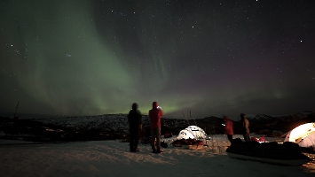 Aurores (Svartisen, Norvège)