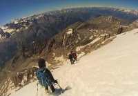 Descente du Lagginhorn