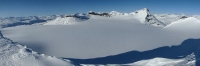 Il existe encore des glaciers : Le glacier Sandelvbrean.