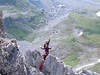 Monique et François sur les arêtes de la Vanoise 