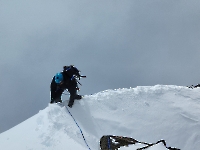 Une arête sympa en bonne neige.